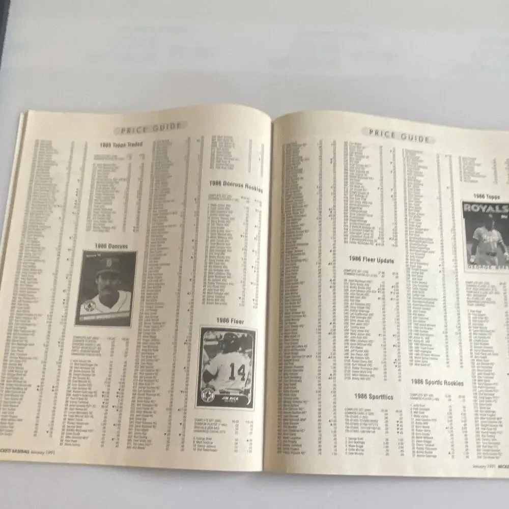 Beckett Baseball Card Monthly Price Guide Magazine January 1991